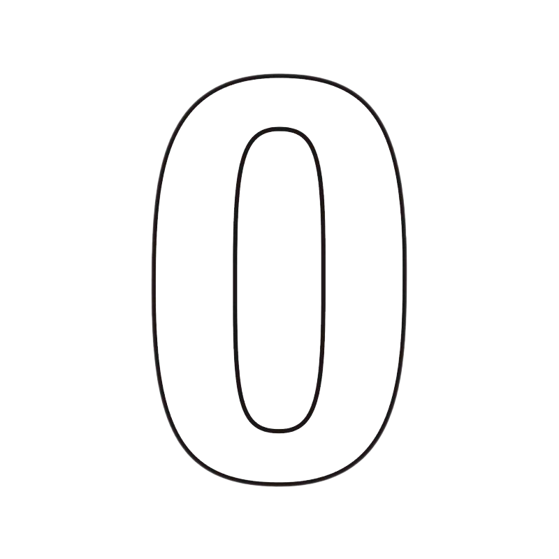 0 Number PNG Image in High Definition