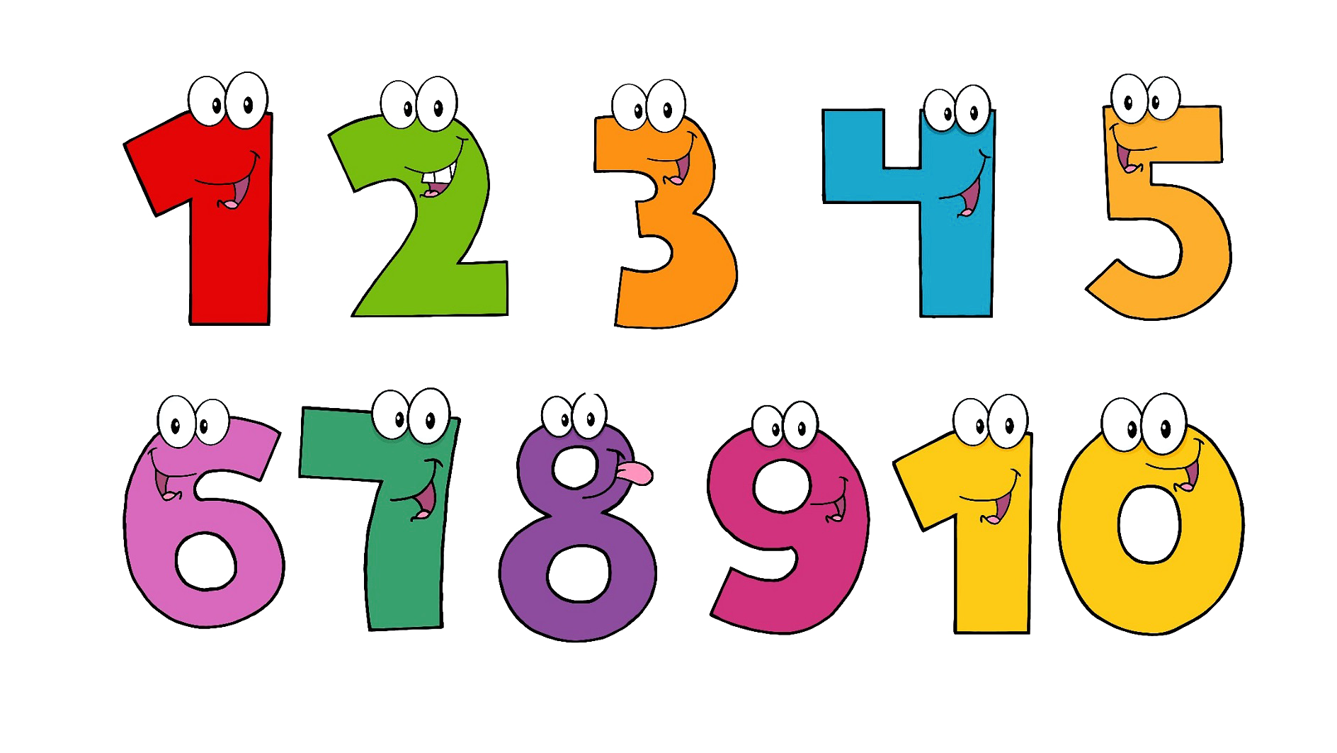 1 To 10 Numbers PNG HD Images pngteam.com
