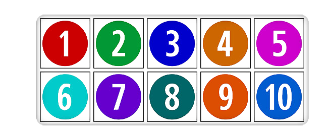 1 To 10 Numbers PNG HD File pngteam.com