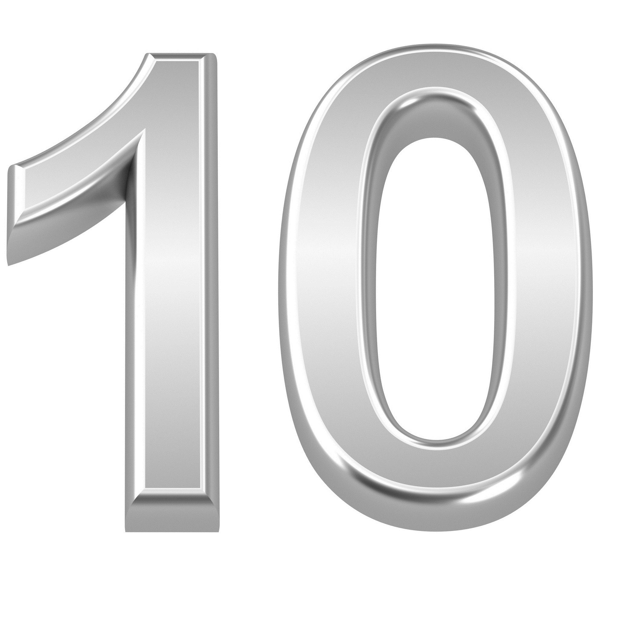 10 Number PNG HQ pngteam.com