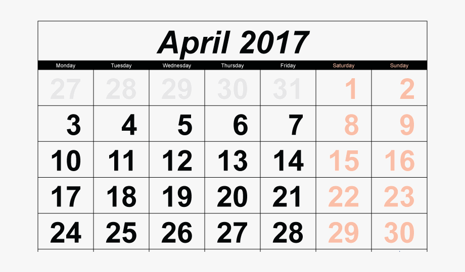 2017 Calendar PNG Transparent pngteam.com