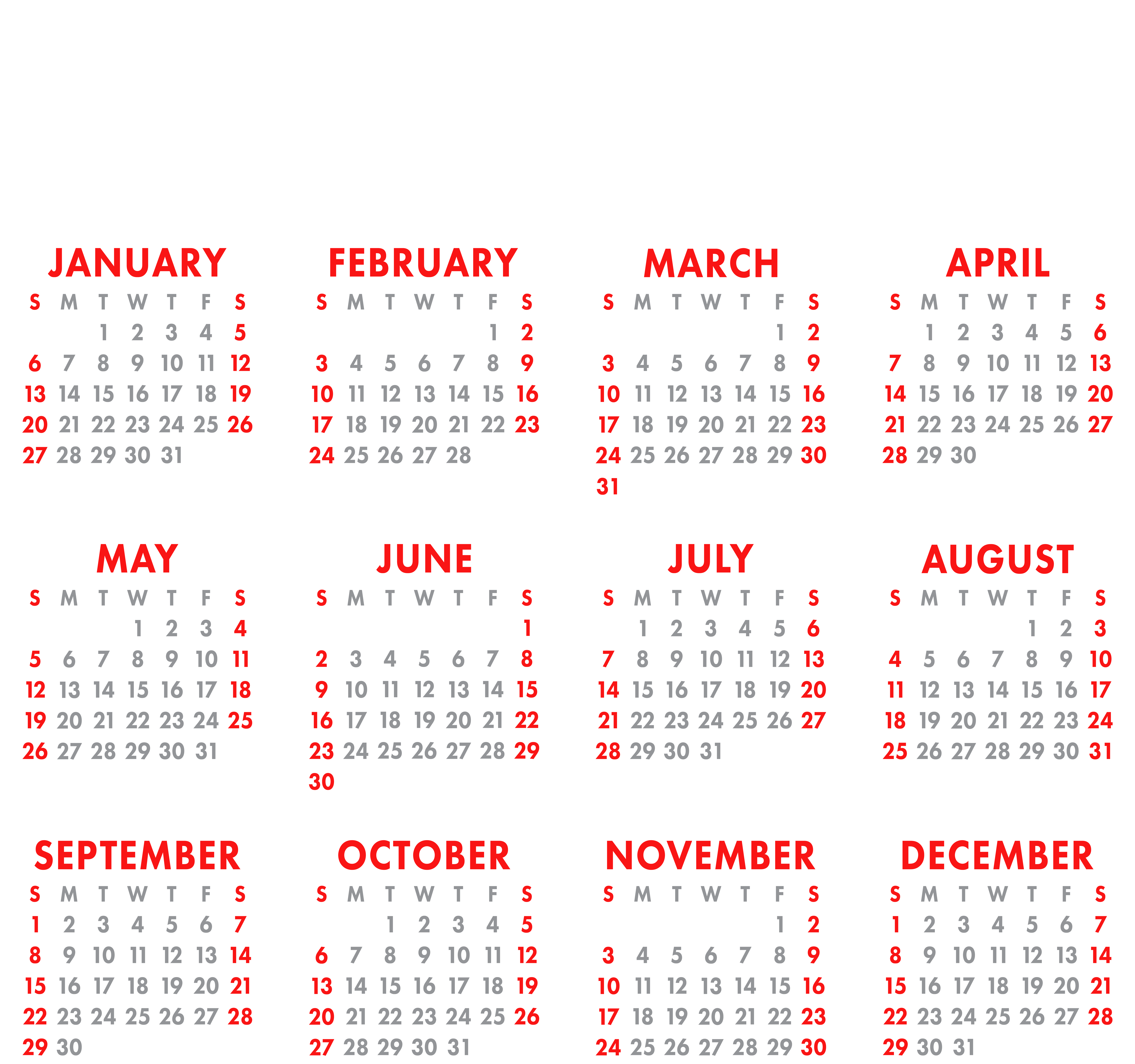 2019 Calendar PNG HD Images pngteam.com