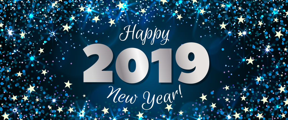 2019 New Year Text PNG HD File pngteam.com