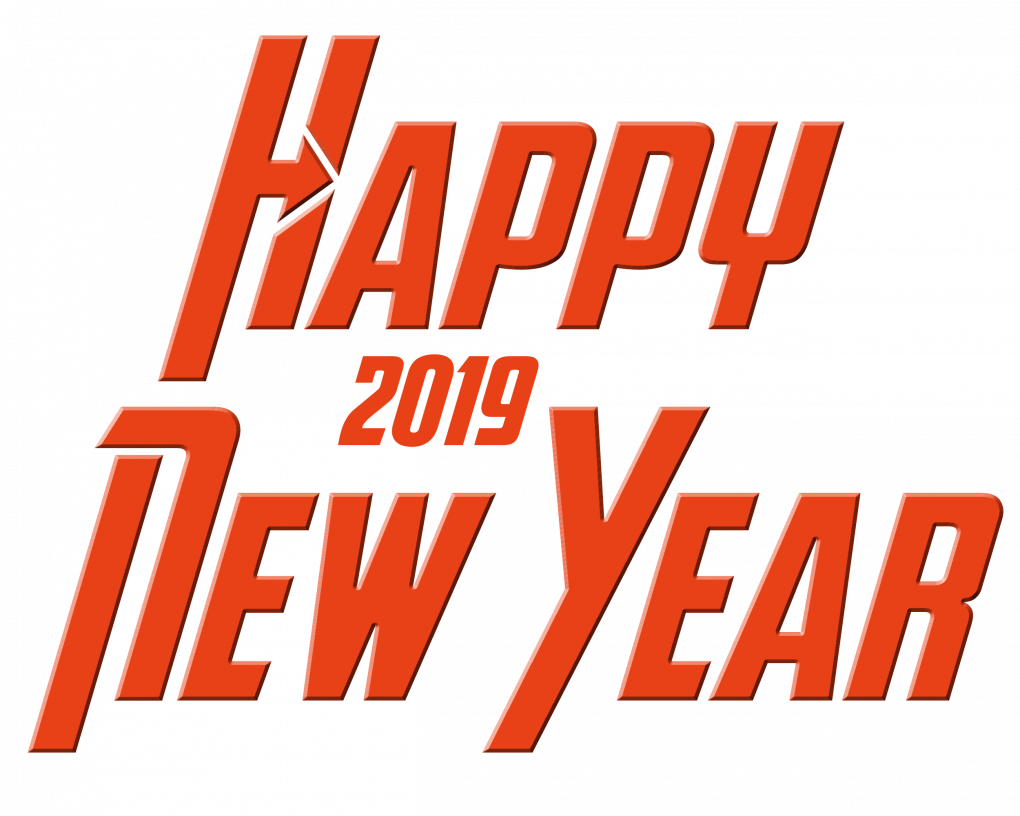 2019 New Year Text PNG in Transparent pngteam.com