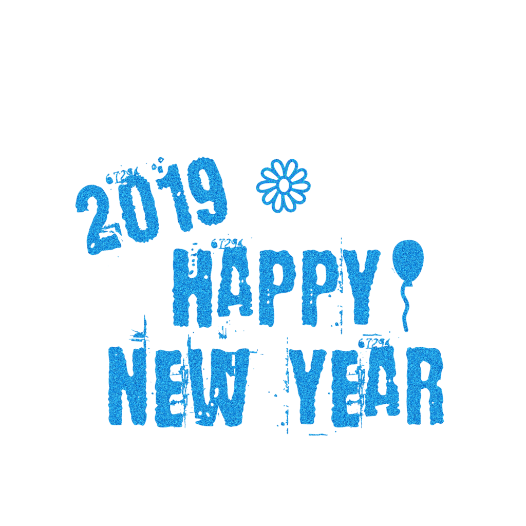 2019 New Year Text PNG HD and HQ Image pngteam.com