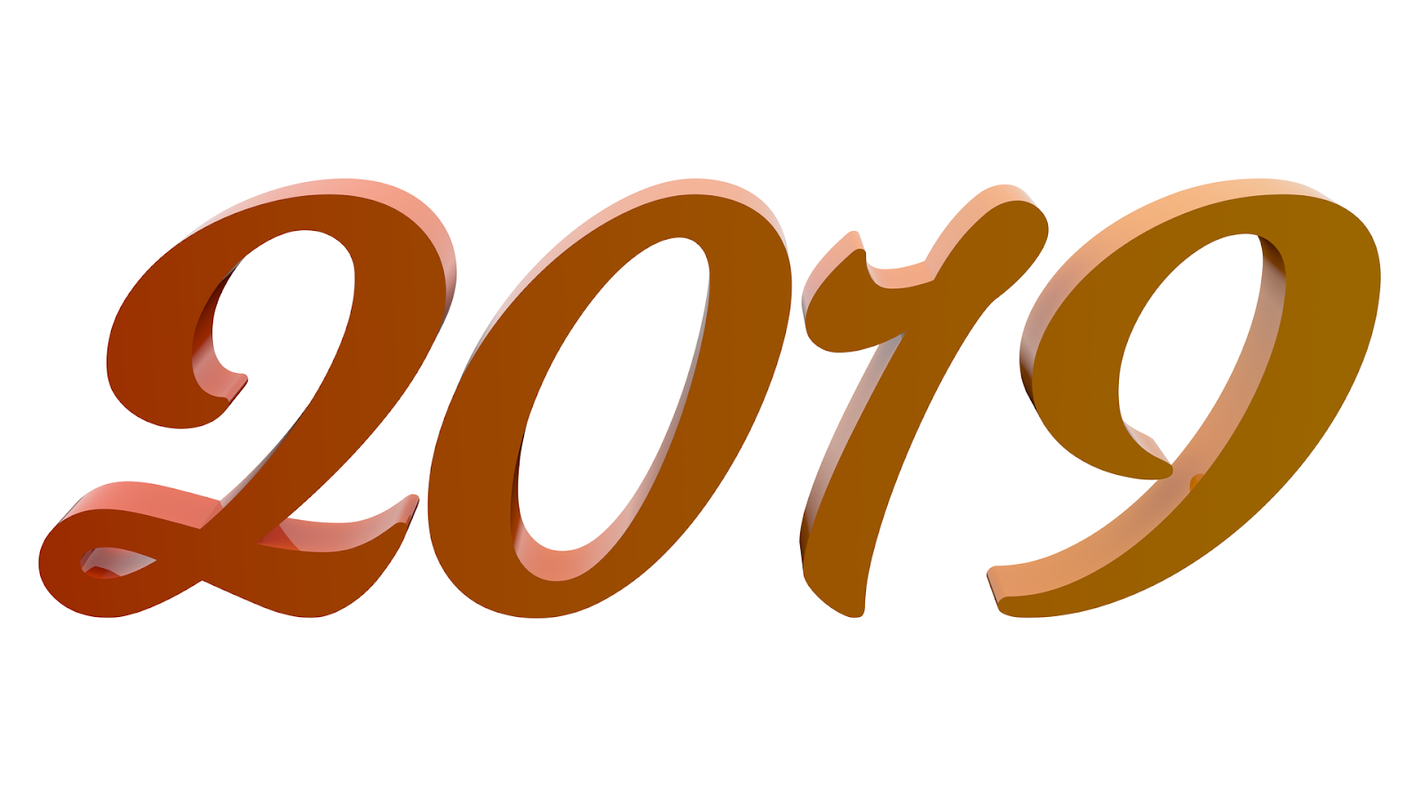 2019 New Year Text PNG HQ pngteam.com