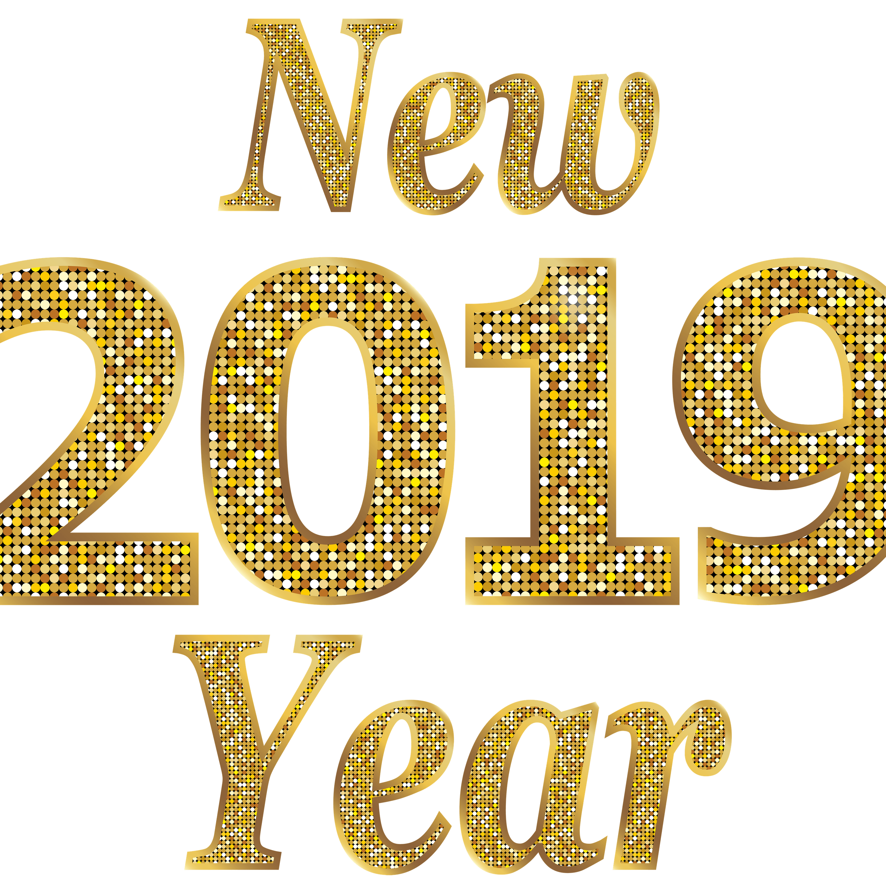 2019 New Year Text PNG Image in Transparent pngteam.com