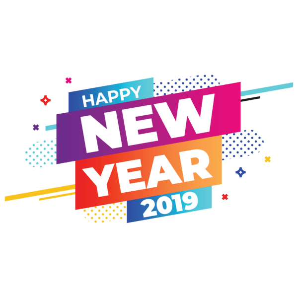 2019 New Year Text PNG HD and Transparent pngteam.com
