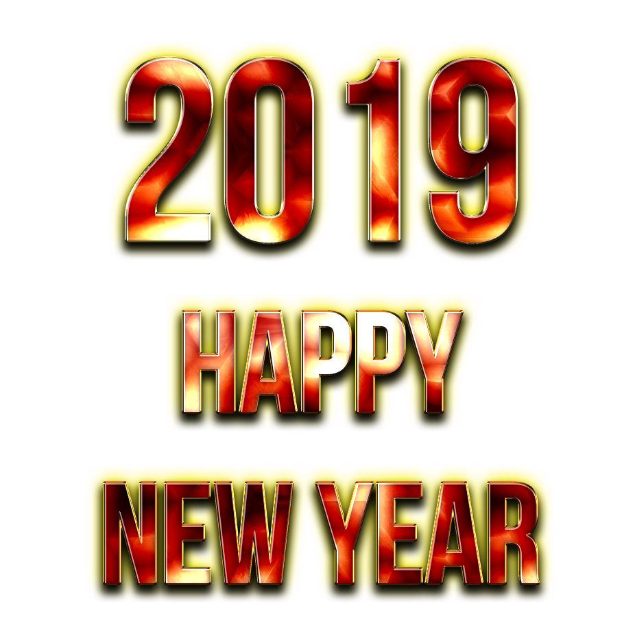 2019 New Year Text PNG HQ pngteam.com