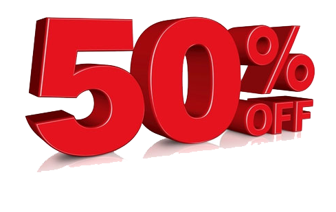 50 Percent Off PNG HD Image pngteam.com