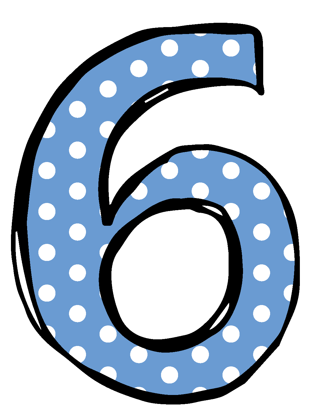 6 Number PNG High Definition Photo Image