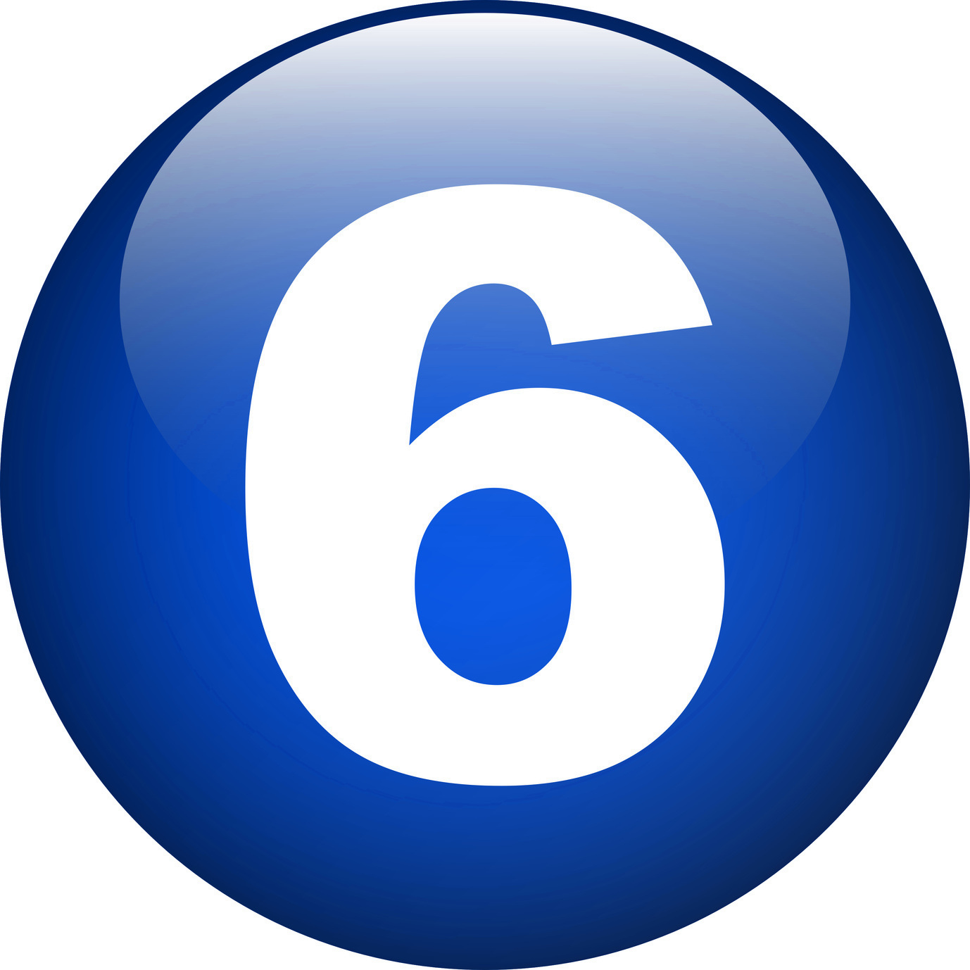 6 Number PNG HD pngteam.com