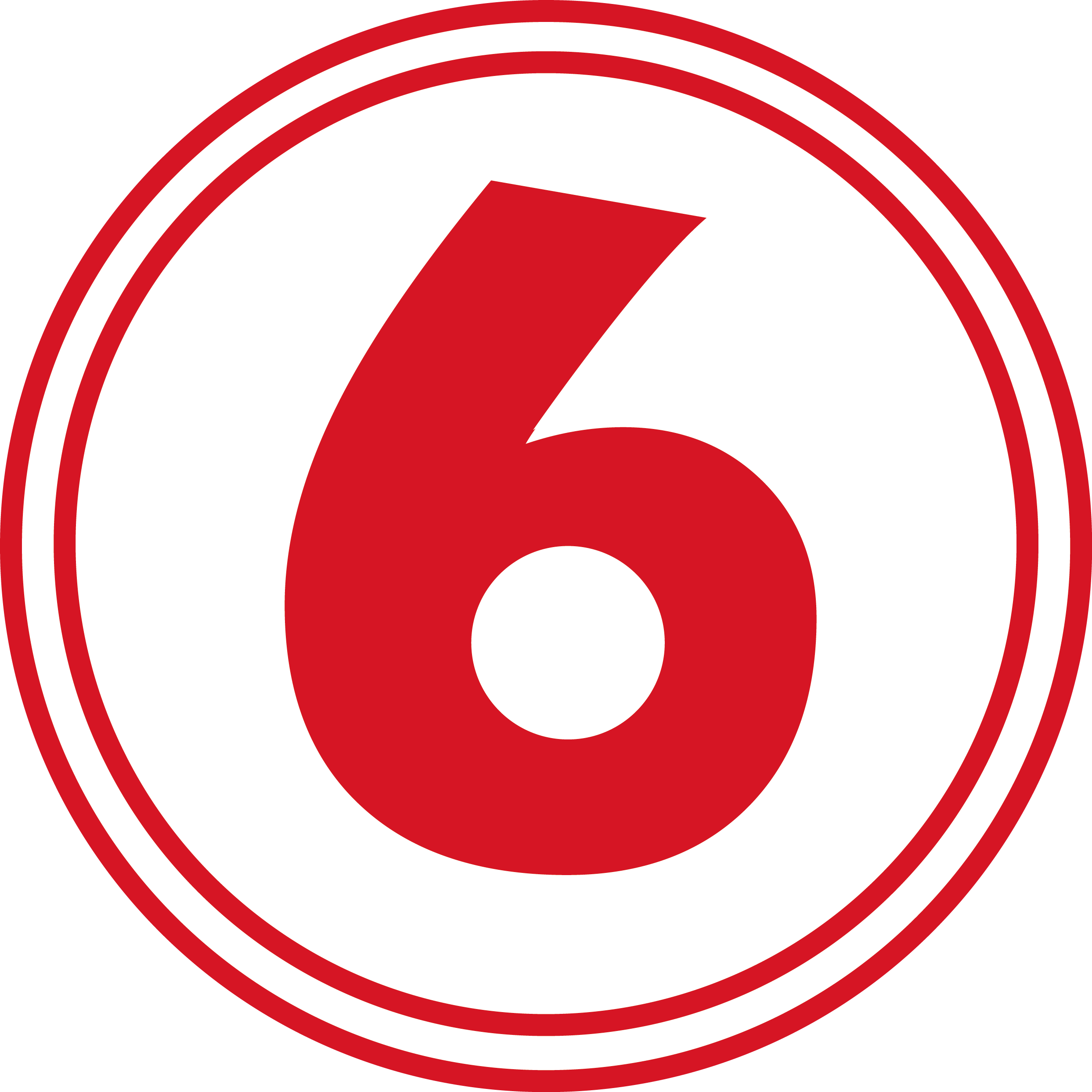 6 Number PNG HD Image pngteam.com