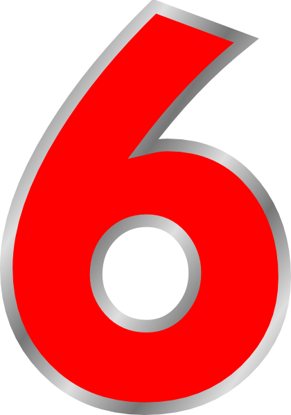 6 Number PNG HD and Transparent - 6 Number Png