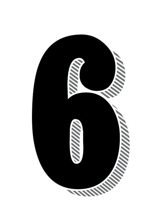 6 Number PNG HD