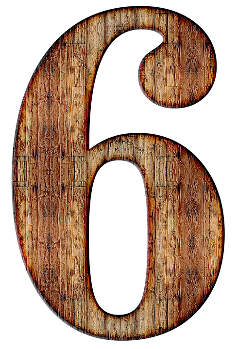 6 Number PNG HD and HQ Image