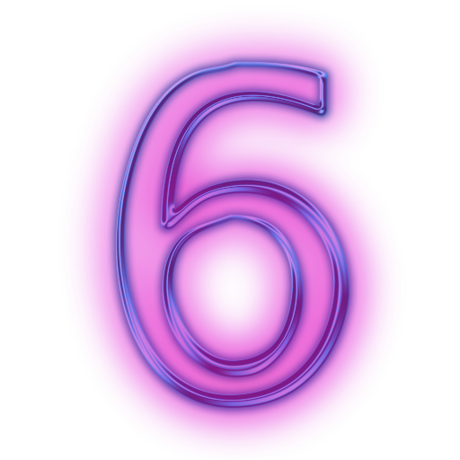 6 Number PNG File - 6 Number Png