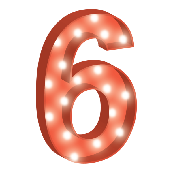 6 Number PNG Image in High Definition - 6 Number Png