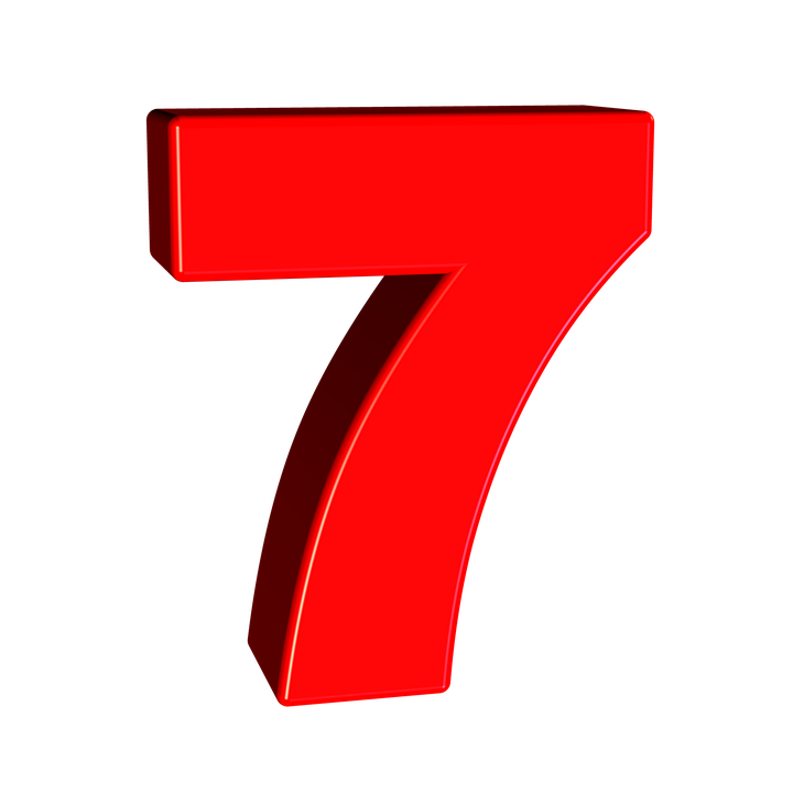 7 Number PNG pngteam.com