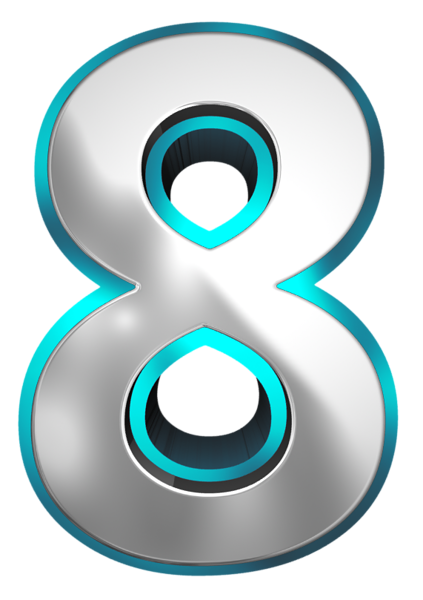 8 Number PNG HD pngteam.com