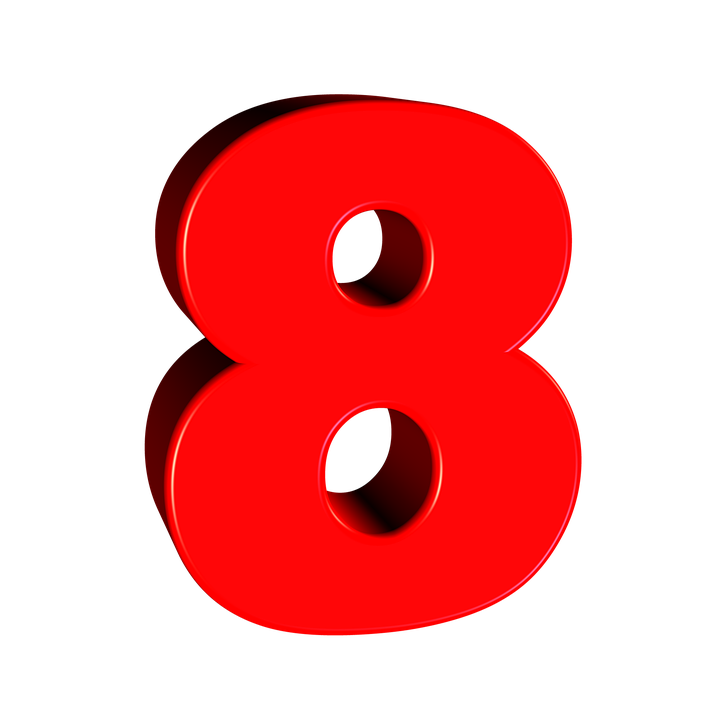 8 Number PNG Image in High Definition pngteam.com
