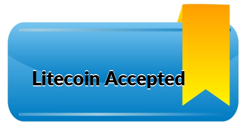 Litecoin Accepted Here Button PNG HD Images - Litecoin Accepted Here Button Png