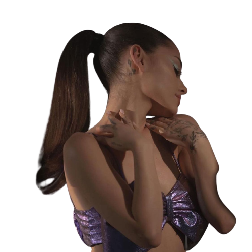 Ariana Grande purple Bra PNG pngteam.com