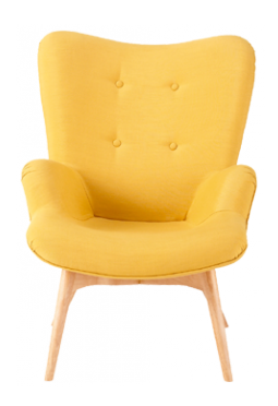 Yellow Armchair PNG HD 