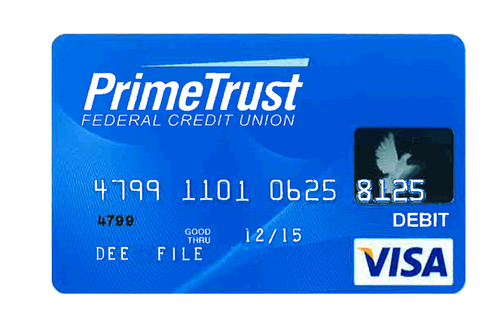 Blue PrimeTrust Atm Card PNG in Transparent