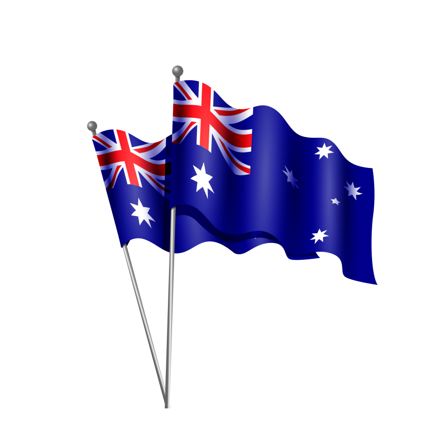 Australian Flags Together PNG Image in High Definition pngteam.com