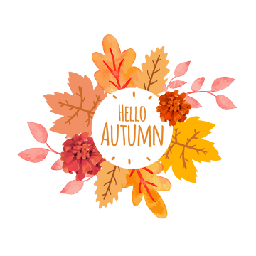 Hello Autumn PNG Transparent Images pngteam.com