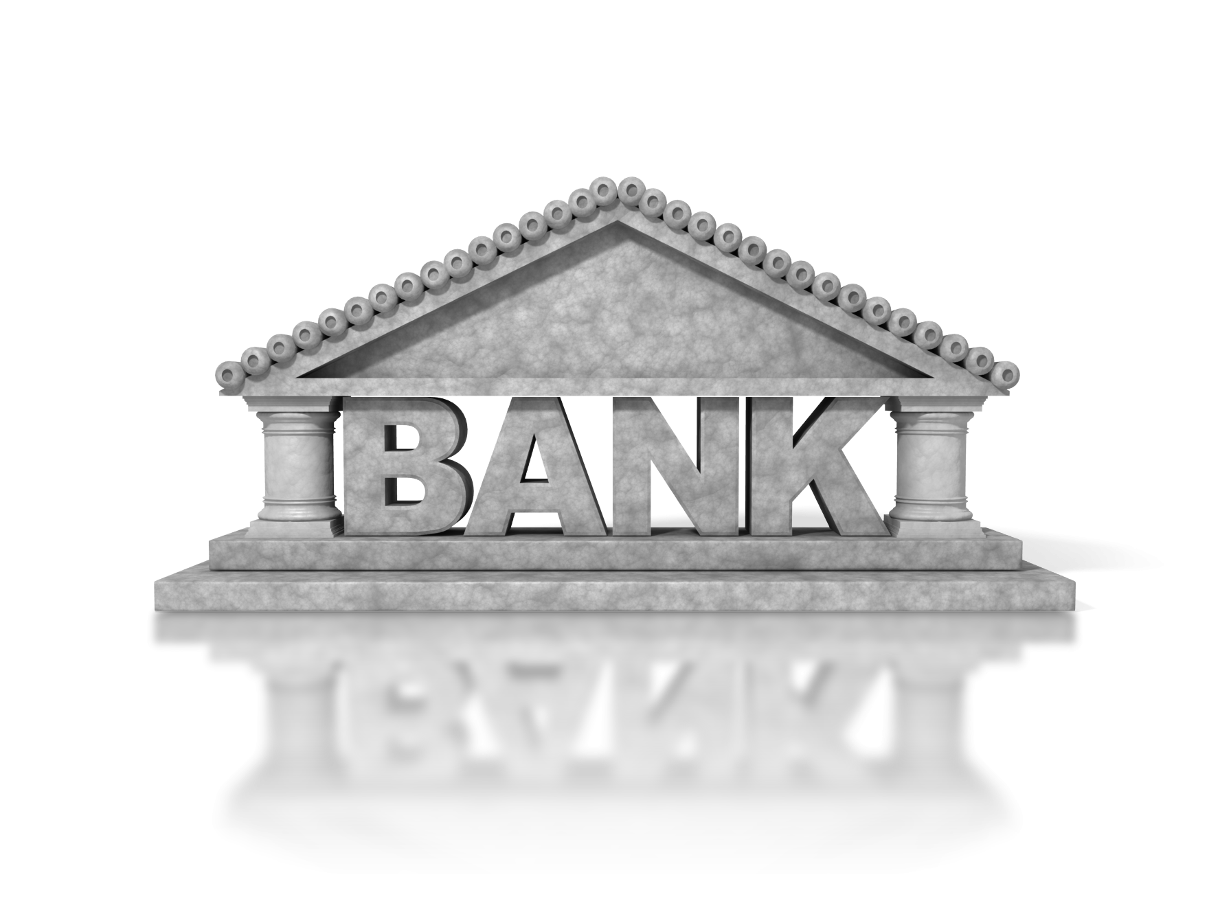 Bank Text Icon with Shadow PNG HQ Image Transparent