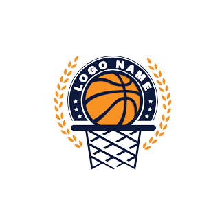 Basketball Logo Template PNG HD Image - Basketball Png