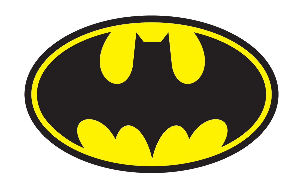 Batman Yellow Black Logo PNG HQ Image - Batman Png