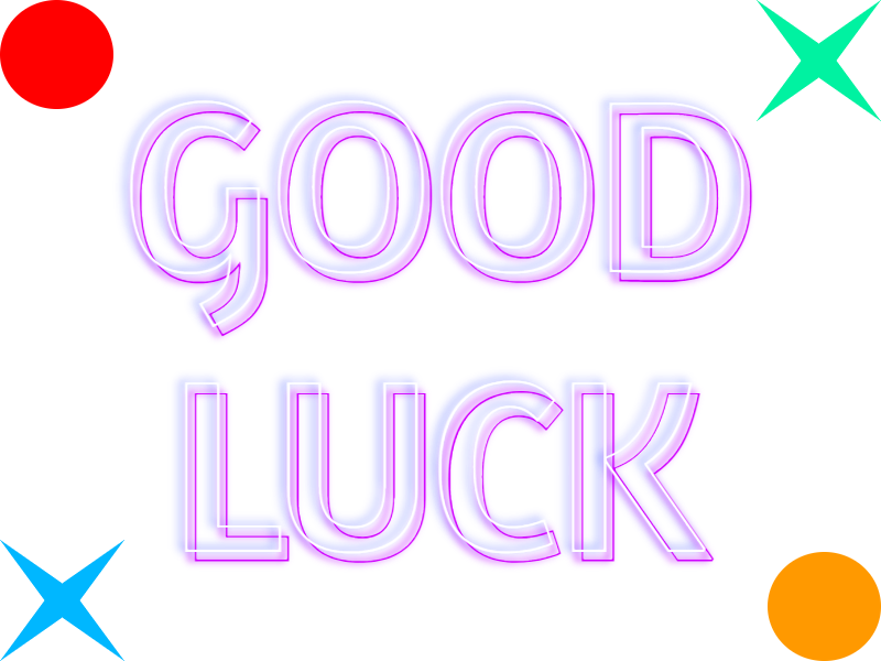 Good Luck Text And Symbols PNG pngteam.com