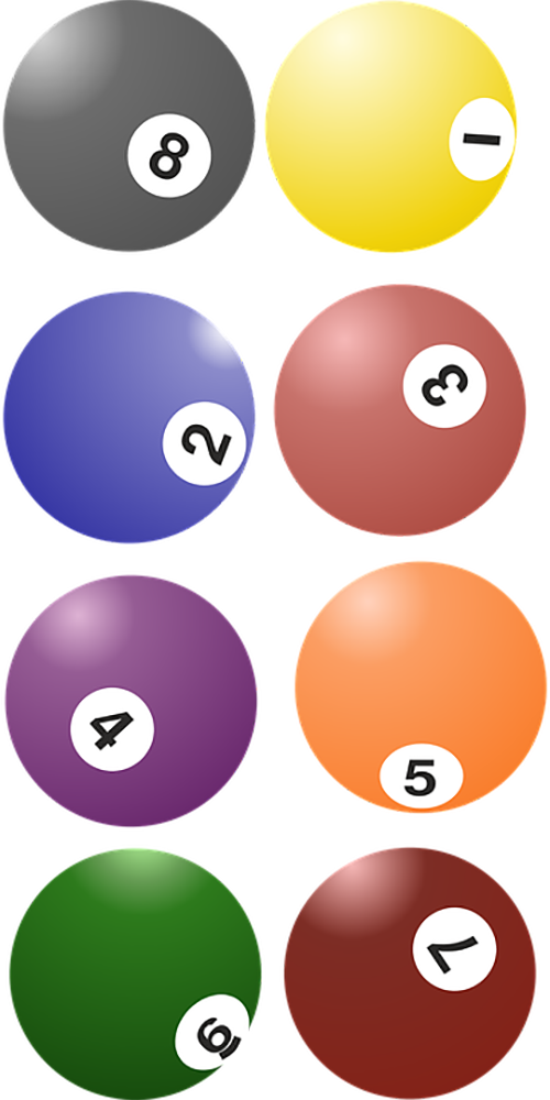Billiard Balls PNG Transparent pngteam.com