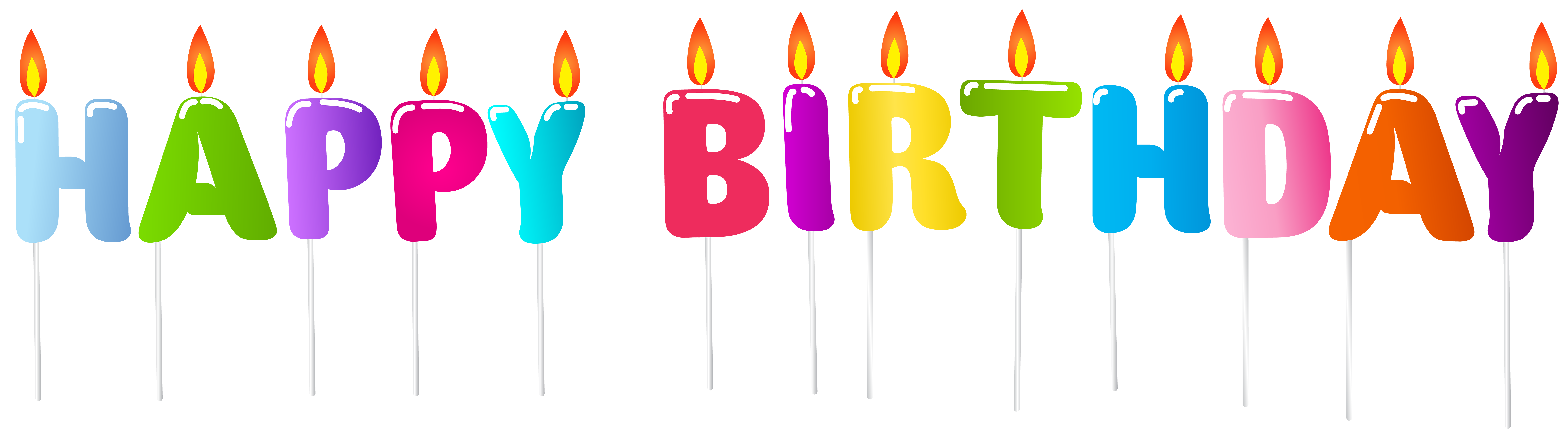 Happy Birthday Candles PNG in Transparent pngteam.com