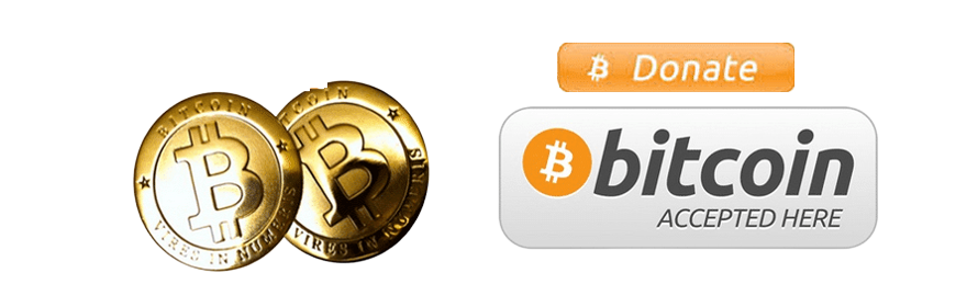 Donate Bitcoin Accepted Here Button PNG HD File pngteam.com