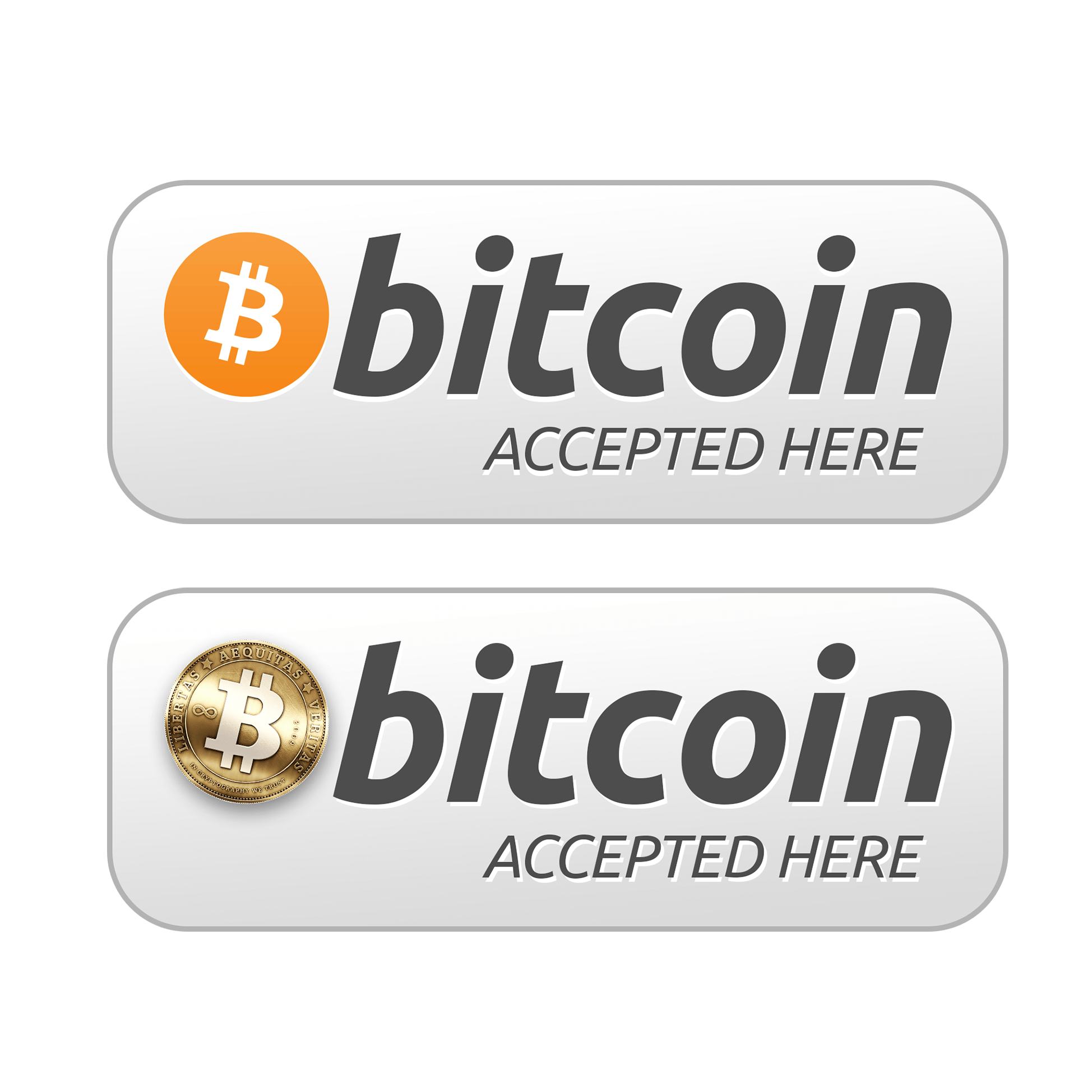 Bitcoin Accepted Here Button  Transparent PNG Image in High Definition pngteam.com