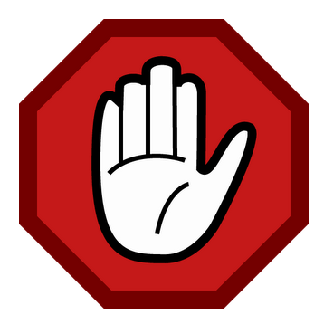 Blocked Sign Hand PNG File Transparent pngteam.com