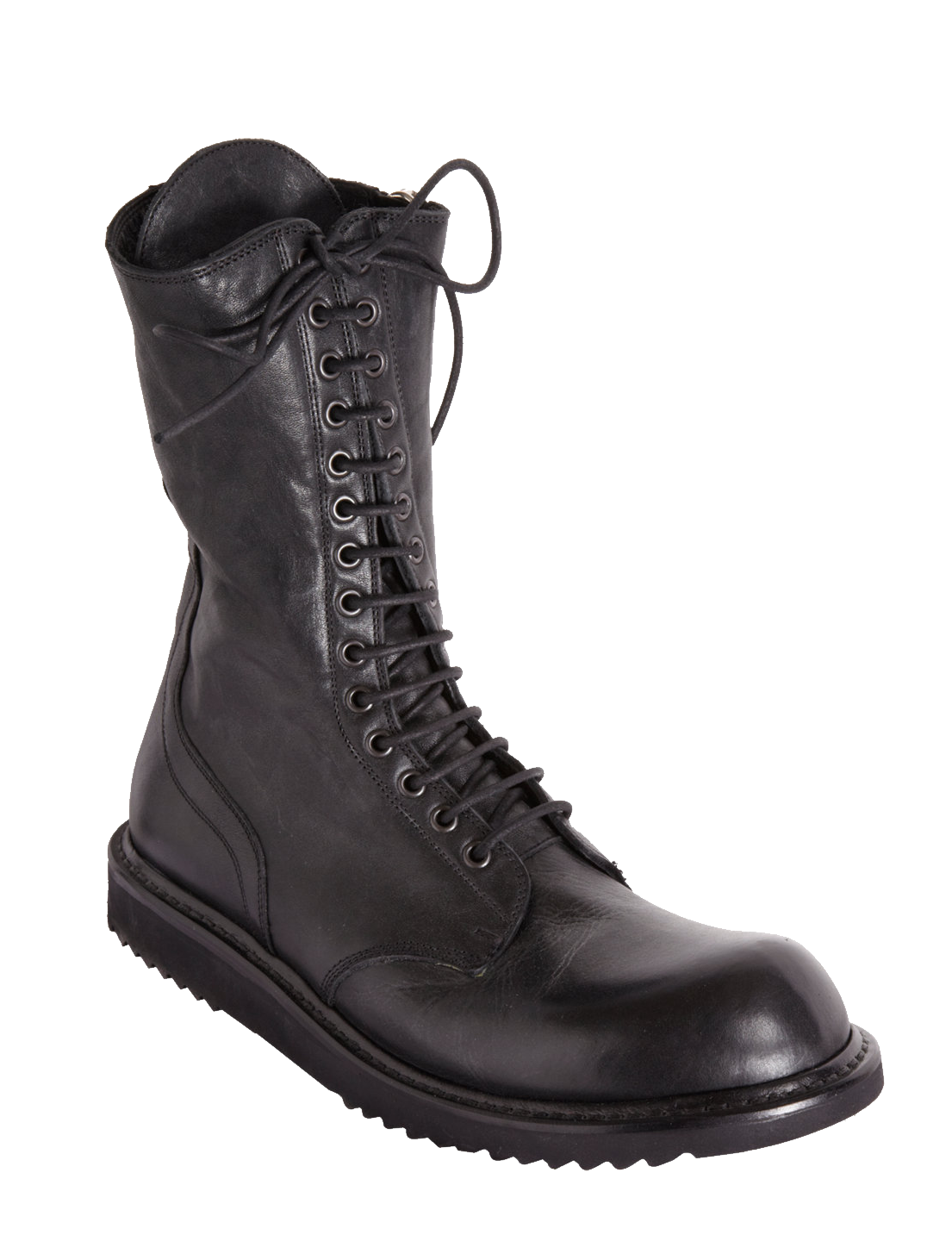 Black Leather Casual Boot PNG Image Transparent pngteam.com