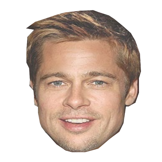 Brad Pitt Head PNG Images pngteam.com