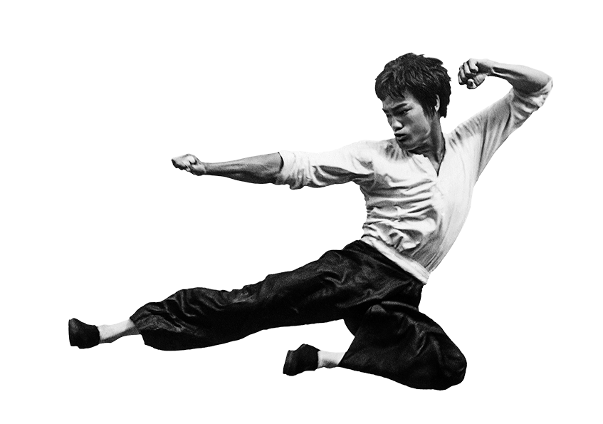 Bruce Lee Flying Kick PNG HD Image  Transparent pngteam.com