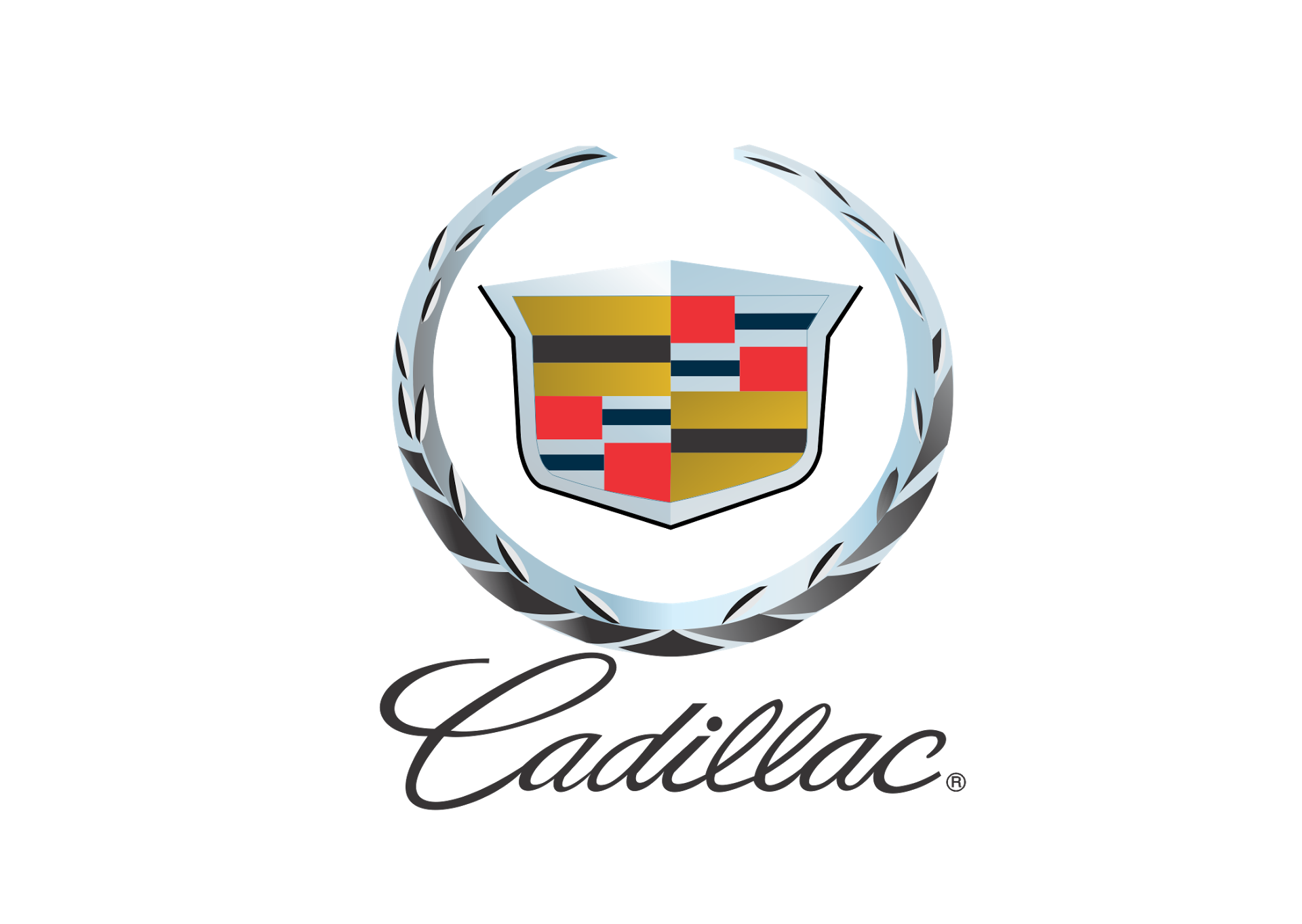 Cadillac Car Logo and Text PNG HD Images Transparent