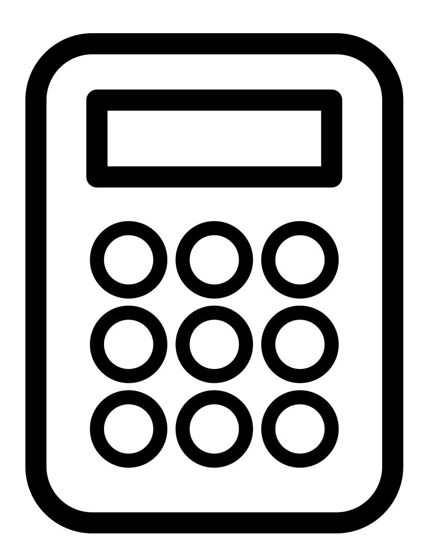 Icon Calculator Outline PNG HQ Image pngteam.com