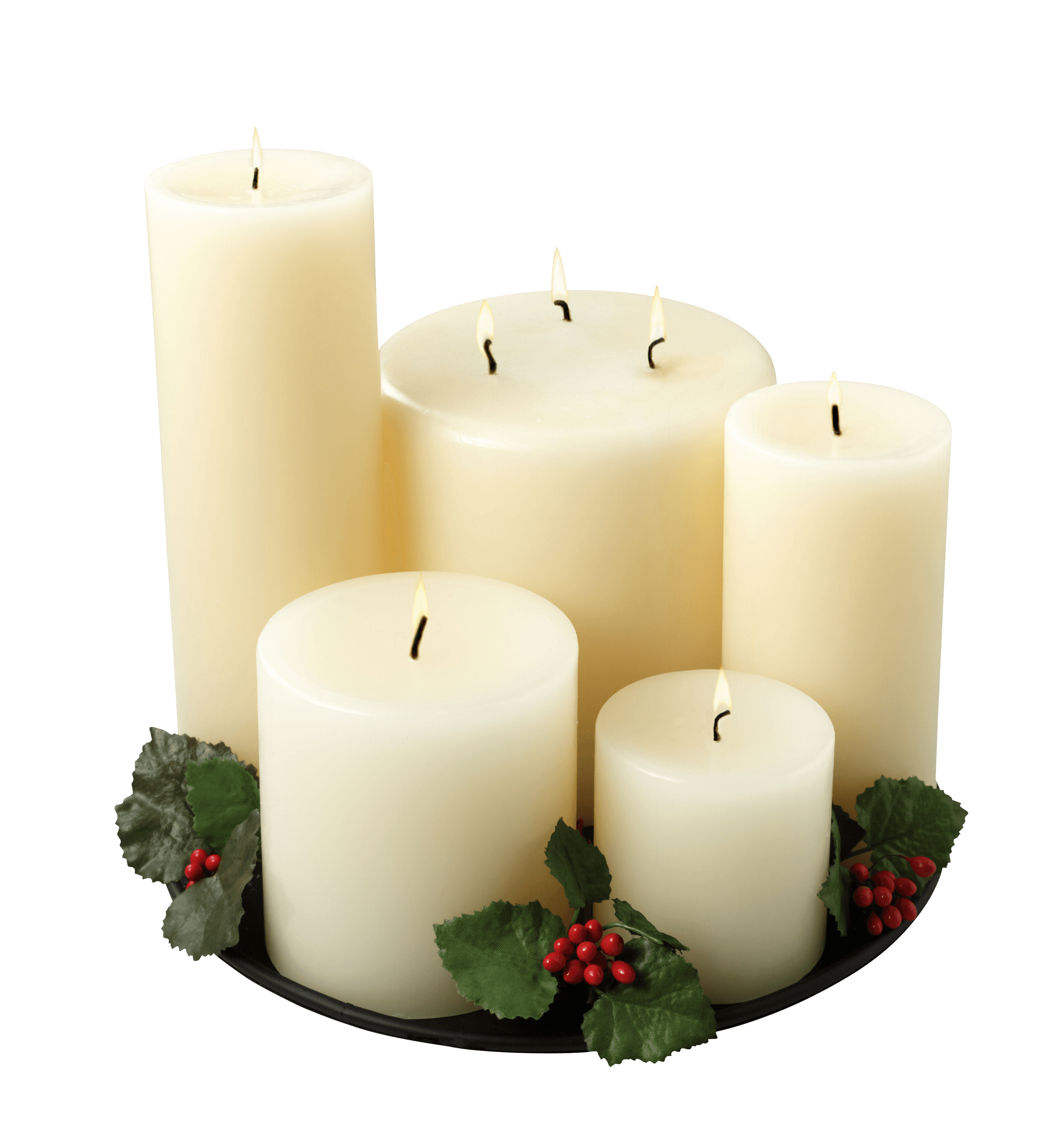 Group Of White Candles PNG Images pngteam.com