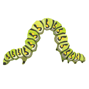 Caterpillar PNG in Transparent