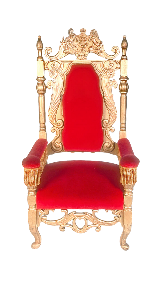 King Chair PNG in Transparent