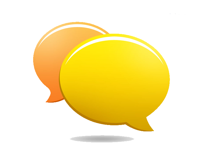 Yellow Chat Icon PNG HD  - Chat Png