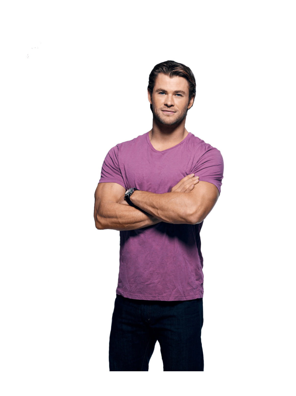 Chris Hemsworth in Ping T-Shirt PNG HD File pngteam.com